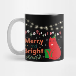 Merry and bright Christmas the funny merry Christmas concept Mug